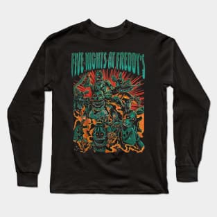 Five At Night Freddys Movie Long Sleeve T-Shirt